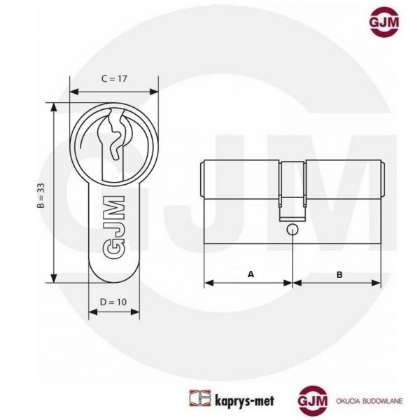 Wkładka 30/30 GJM WZ mosiądz