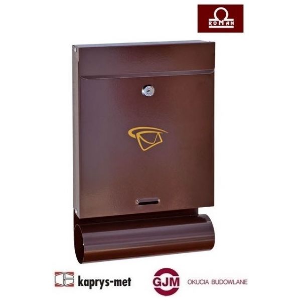 Skrzynka na listy wewnątrzlokalowa S-08 SZABLO brąz