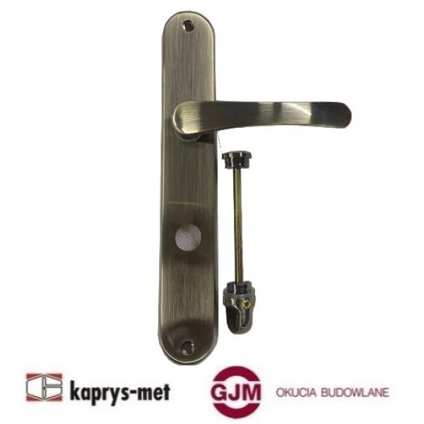 Klamka drzwiowa biszkopt classic 72 WC patyna SCHAFFNER