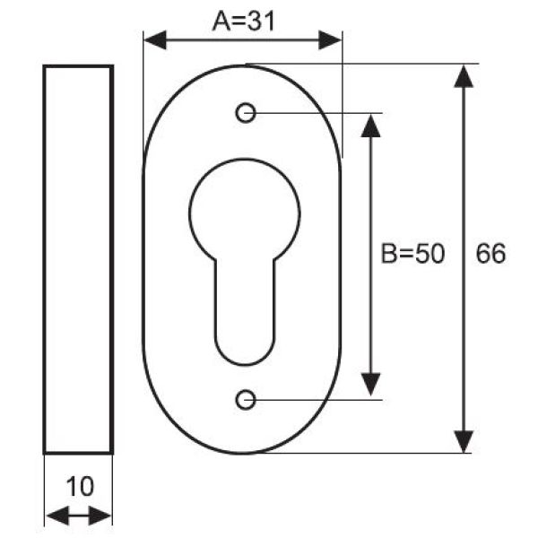 Szyld wąski GJM na wkładkę - stal nierdzewna