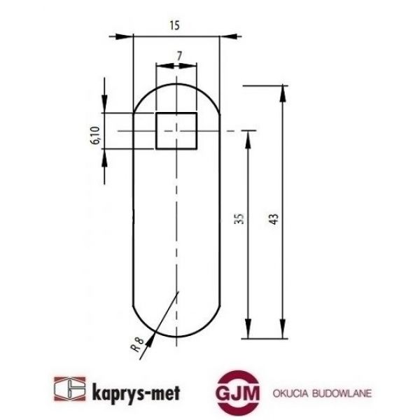 Zamek X5250 SISO-POL 16,5x20mm CAM18