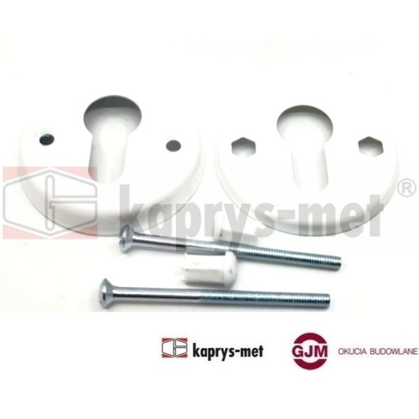 Tarczka malowana aluminiowa na wkładkę biała POL-KLAM