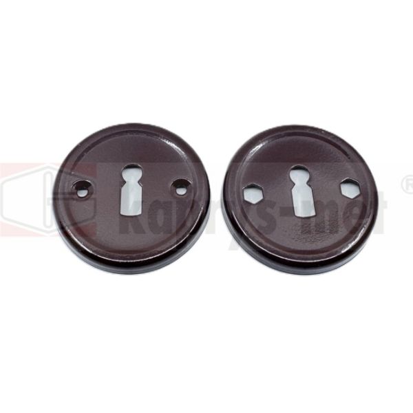 Tarczka malowana na klucz ø 62 BAJDA brąz