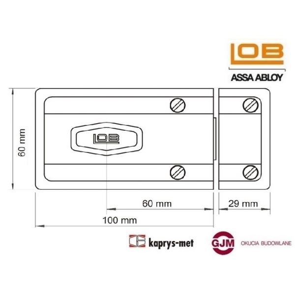 Zamek TAURUS XT (TC611) biały LOB ASSA ABLOY