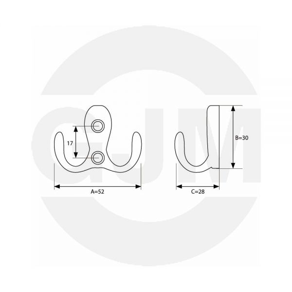 Wieszak GJM pajączek GP19 patyna