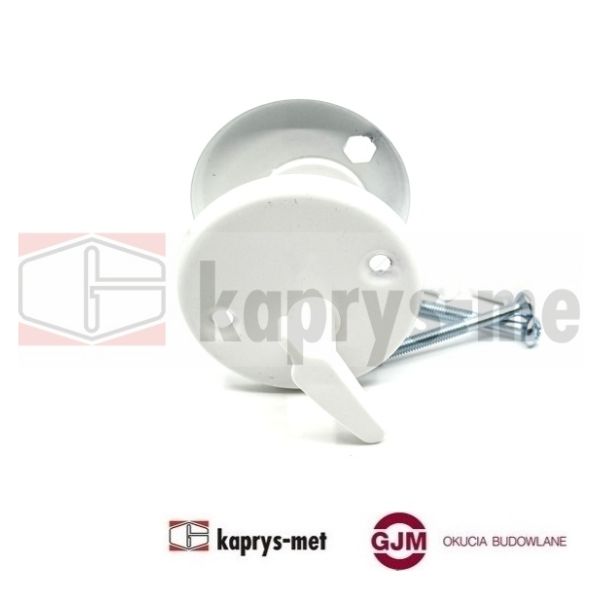 Blokada WC aluminiowa malowana biała POL-KLAM