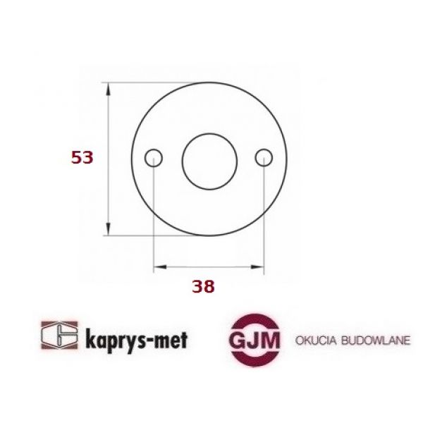 Tarczka malowana na klucz czarny WISBERG