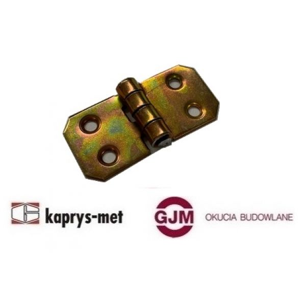 Zawias budowlany 50x25 ocynk żółty